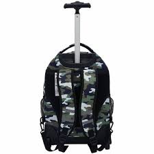 camouflage rolling backpack