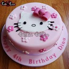 pink kitty fondant cake cake o clock