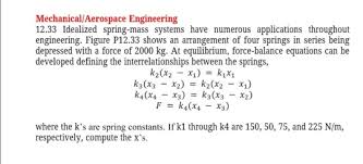 Solved Mechanical Aerospace Engineering