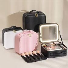 lighted makeup train case in makeup