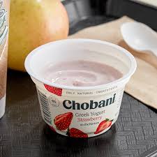 chobani non fat strawberry greek yogurt