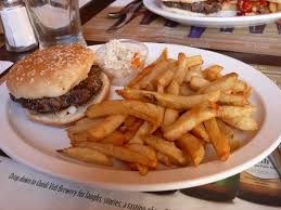 moose burger and french fries