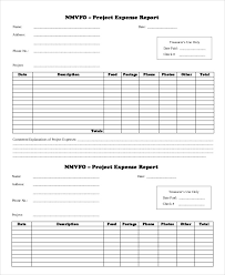 Sample Of Expense Report Magdalene Project Org