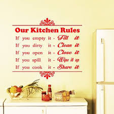 Our Kitchen Rules Wall Sticker