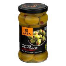 gaea stuffed green olives with pimento