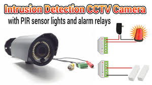 Cctv Camera With Pir Motion Detector Light And Alarm Relays
