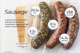 sausage nutrition facts calories and