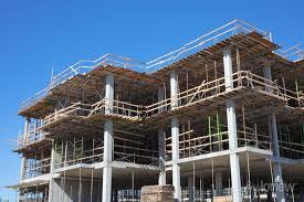 building in construction concrete and