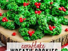 cornflake wreaths no bake a