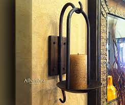 Iron Wall Sconce Candle Holder