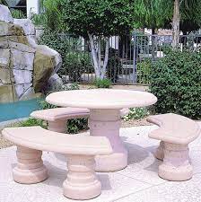 Concrete Round Table Benches Tucson