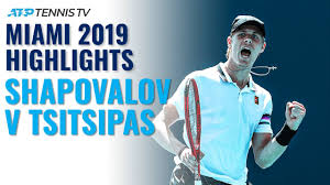 Subscribe to our channel for the best atp tennis videos and tennis. Extended Highlights Denis Shapovalov V Stefanos Tsitsipas Miami 2019 Youtube