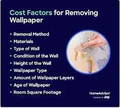 average cost of removing wallpaper