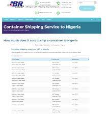 car shipping service to nigeria