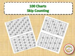 100 Number Chart With Skip Counting For Students
