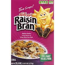 kellogg s raisin bran value size cereal
