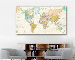 world map wall stickers vinyl prints