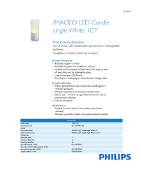 Philips Imageo Led Candle Single White 1ct Manualzz Com