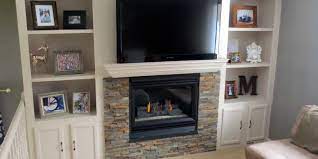Fireplace Makeover With Built In Shelves