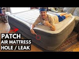 fix hole in leaky air mattress