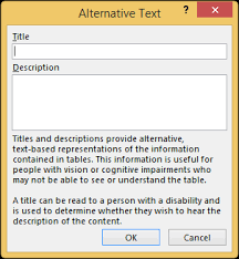 Microsoft Office Tutorials Add Alternative Text To A