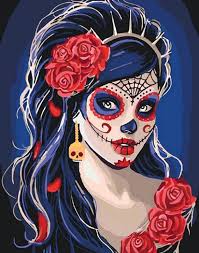 mexican catrina makeup painting art