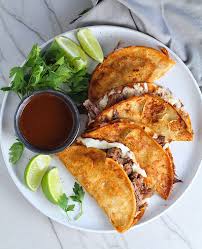 easy birria tacos with consomme in the