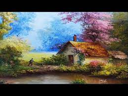 4 Colors Oil Painting Landscape Step