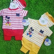 Mickey Mouse Baby Boy Outfit Set 4 Piece