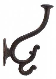 Coat Hook Ornate Cast Iron Wall Decor