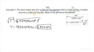 using kepler s third law to find the