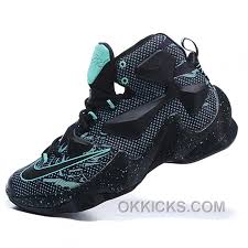 Nike Lebron James Xiii Black Green Basketball Shoes For Sale Nz7tr