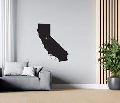 Buy California Us Map Wall Decal Usa