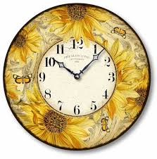 Vintage Sunflower Clock Fairy