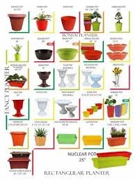multicolor plastic outdoor plant pot