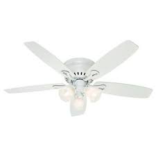 In fact, they guarantee that nobody will beat their prices, and will price match nearly any competitor using their low price guarantee. Hunter Oakhurst 52 In Indoor Flush Mount White Ceiling Fan 52012 The Home Depot Ceiling Fan White Ceiling Fan Ceiling Fan With Light