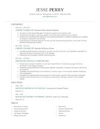 career counselor resume examples and