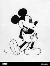Mickey Mouse Cartoon Black and White Stock Photos & Images - Alamy
