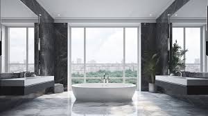 beautiful bathroom featuring marble
