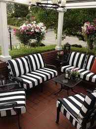 Black And White Striped Outdoor