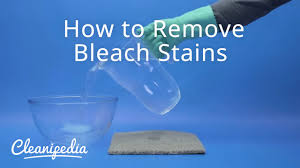 remove bleach stains cleanipedia