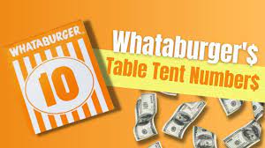 table tent numbers