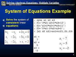 math review with matlab solving