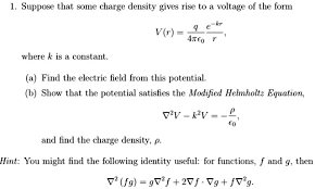 Charge Density Gives Rise To A Voltage
