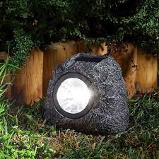 4 Pack Rock Solar Garden Light Ornament