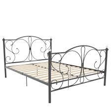 Metal side rails for stability and durability. Barcelona King Size Metal Bed Bedroom Furniture Modern Beds