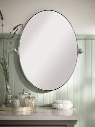 Andy Star Brushed Nickel Mirror Oval