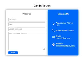 best contact us page html template