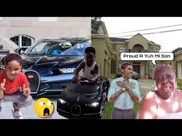 Pon de floor (video short) vybz kartel. Shenseea Son Get A Bugatti Car For His Birthday Vybz Kartel Build New House For His Mother Youtube