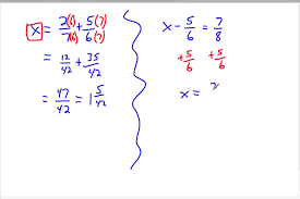6th Grade 4 5 Equations With Fractions